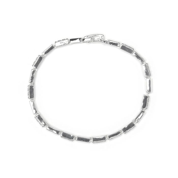 Bracelet - LUXENTER - Tavli - Oxyde de zirconium - Finition rhodiée Argent 925 - 18 cm