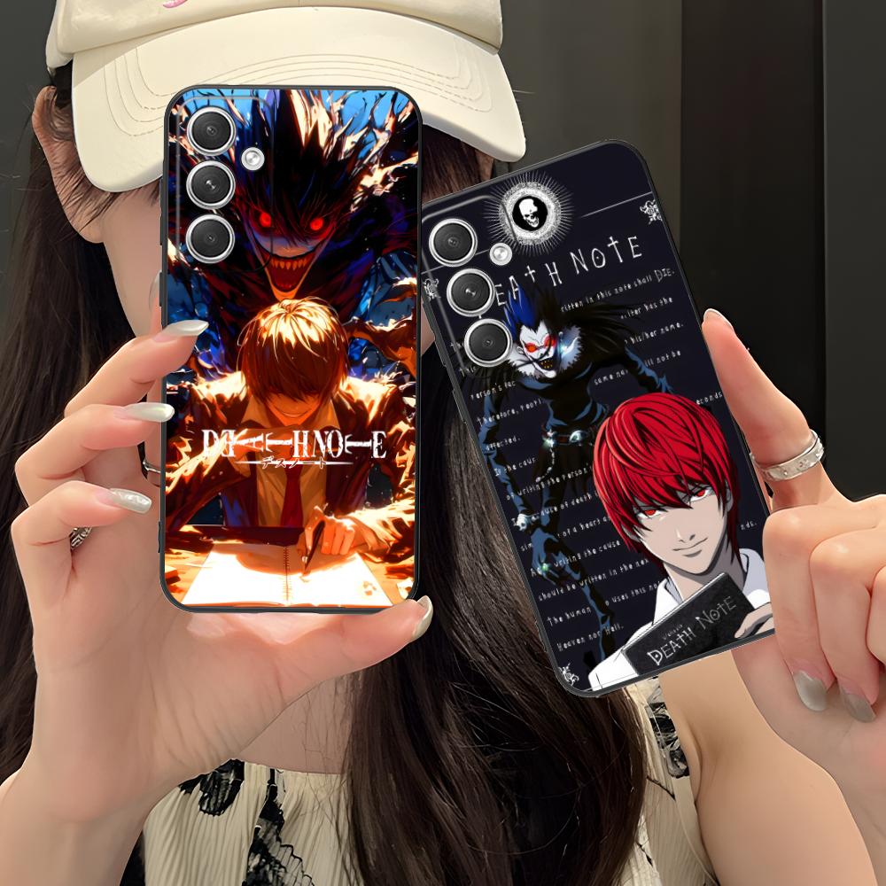Чехол для мобильного телефона Death Note Кира Лайт для Samsung Galaxy S26 S25 S24 S23 S22 S21 S20 Note20 Plus FE Ultra Цветная Обложка Обложка