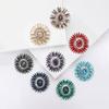 Fashion Heavy Industry Alloy Rhinestone Sunflower Brooch Exquisite Creative Women'S Clothing Brooch Ornament Pin