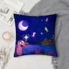 Cartoon CCourage CCowardly Dog Pillow Case Square DoubleSided Printing Sofa Cushion Cover Pillowcase Bedroom Bedside