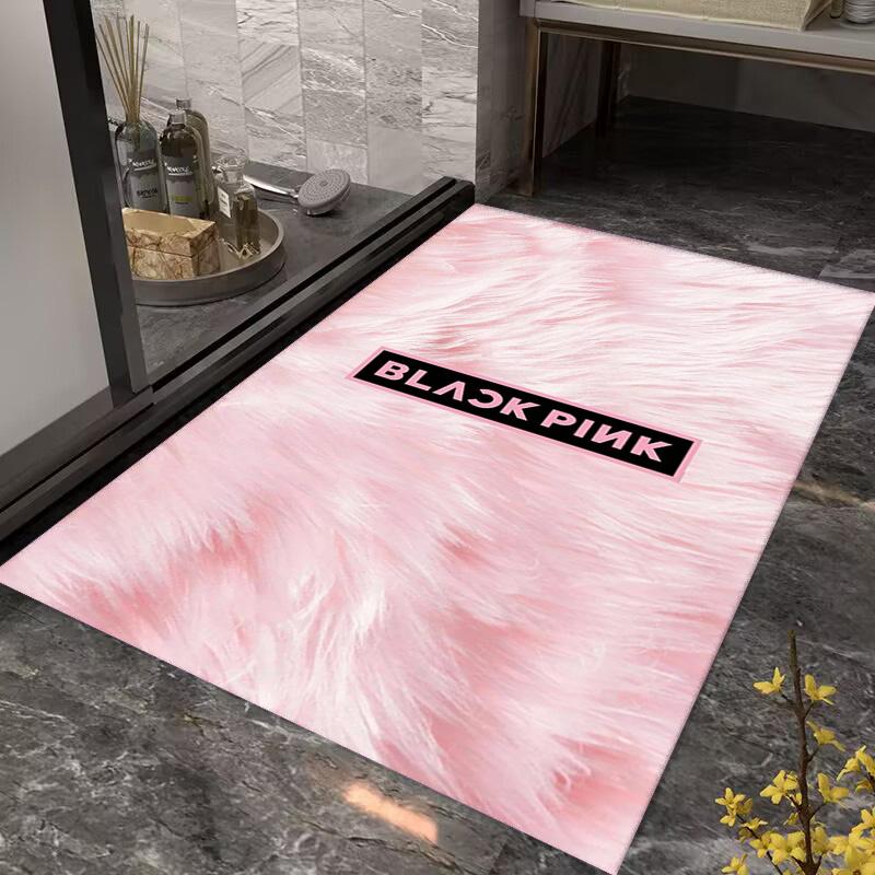 Blackpink Heartbeat Glow carpet printing Home Decor Dormitory decoration Room Christmas gifts