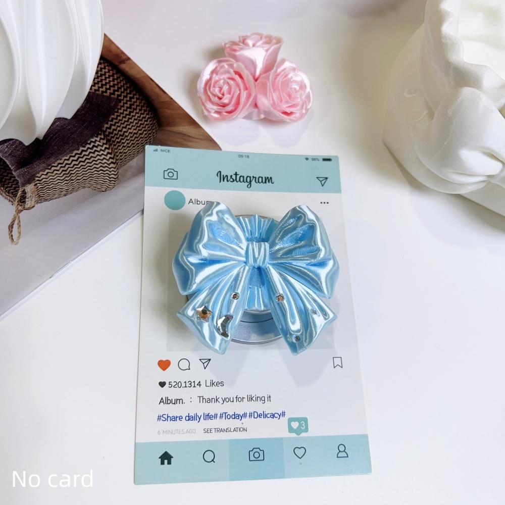 Korean Cute 3D Colorful Bowknot Phone Holder Finger Ring Support For iPhone Samsung Cases Socket Bracket Girl Gift