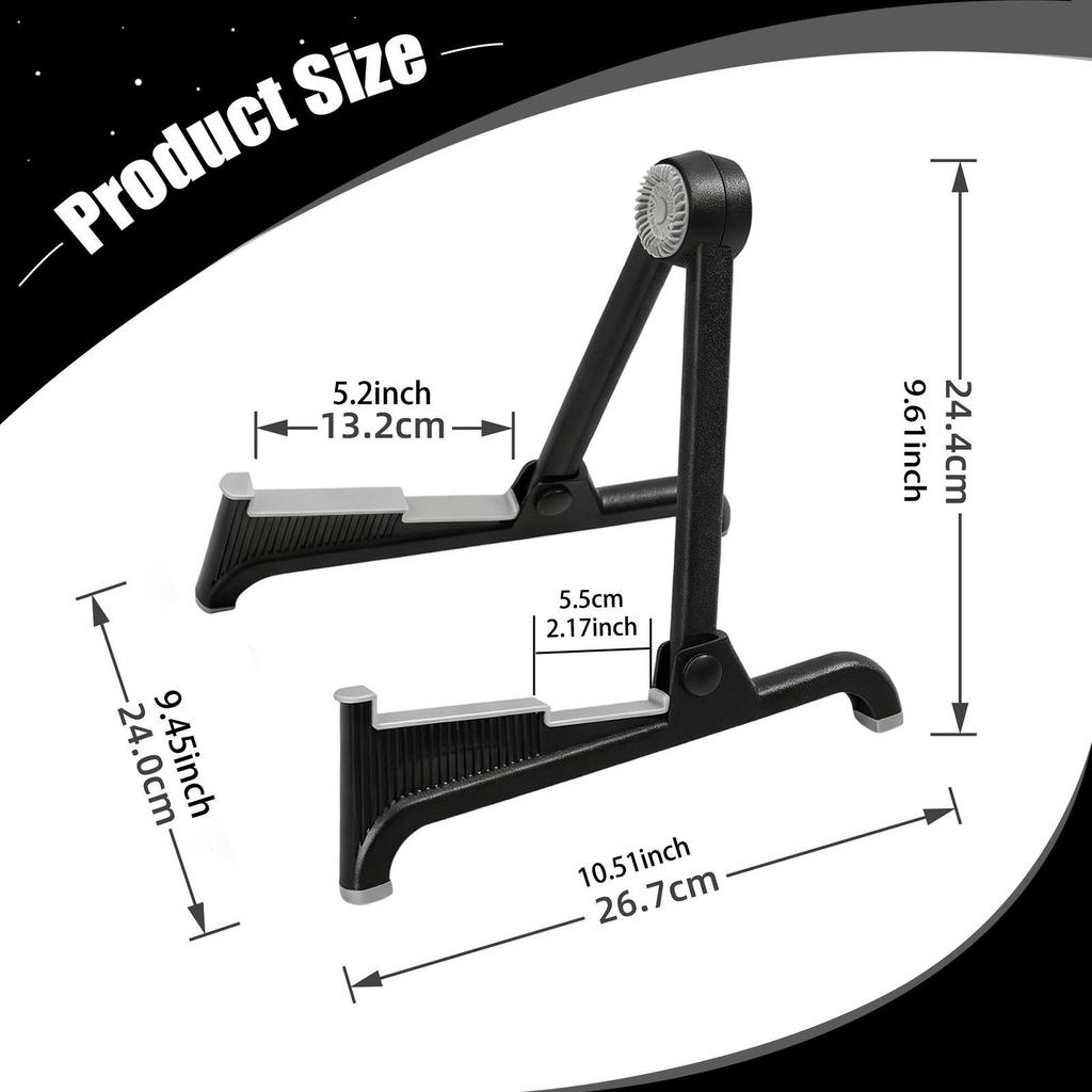 Foldable Guitar Stand A Frame Portable Universal Compact Floor Holder