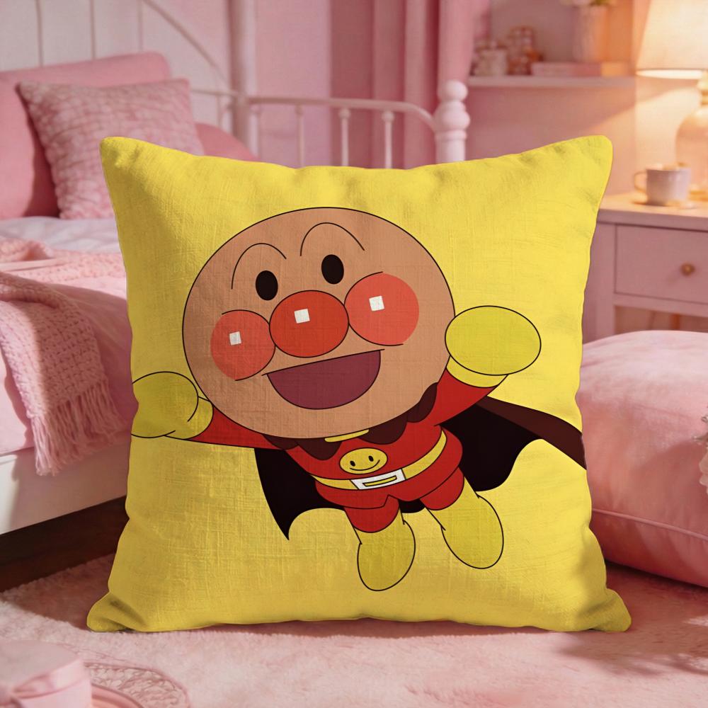 AAnpanmanS Cute Cartoon Cushion Cover Premium Comfort Reversible Pillow Cove Two In One Design For Any Room Car Interior