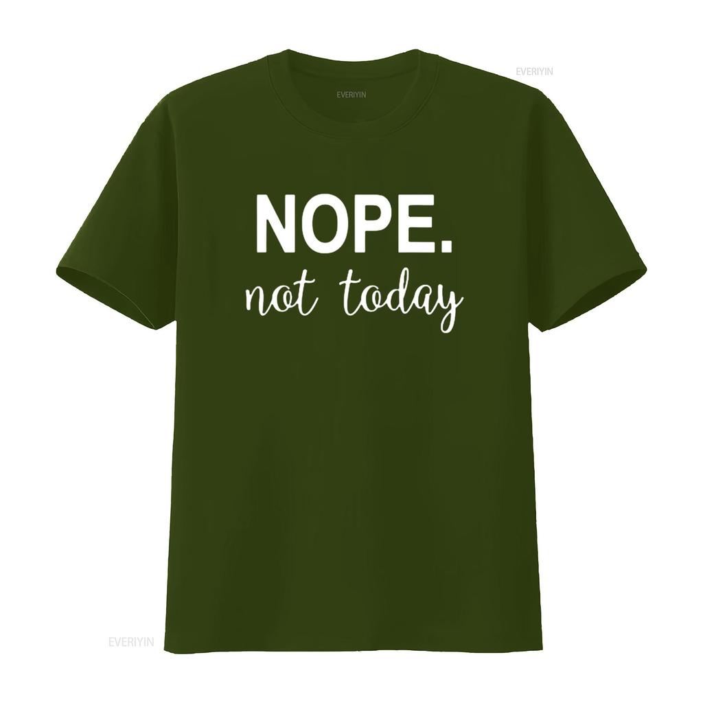 Womens Nope Not Today T Shirt Black Small vintage Washed Soft Versatile designer clothes graphic streetwear homme Unisex