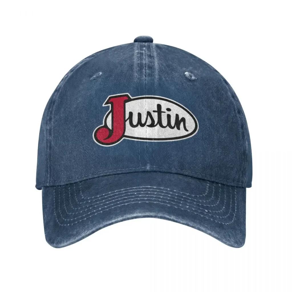 Awesome Art Justin Boots Edition Design Baseball Caps Washed Denim Hats Outdoor Adjustable Casquette Sports Baseball Cowboy Hat