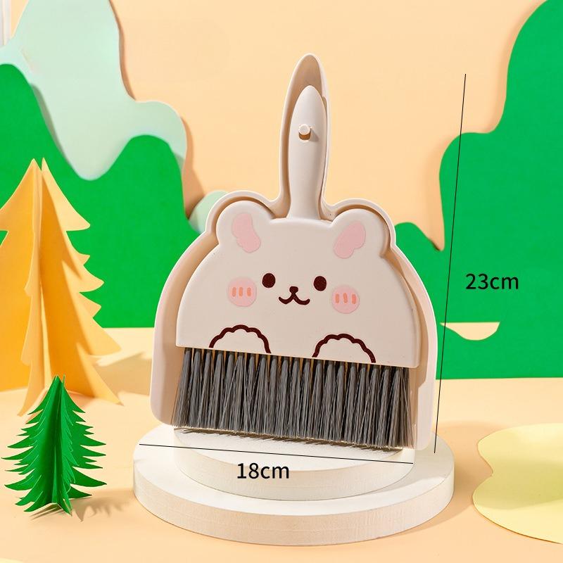 Mini Cartoon Desktop Cleaning Broom, Student Desk Cleaning Garbage, Mini Shovel Combination Tool