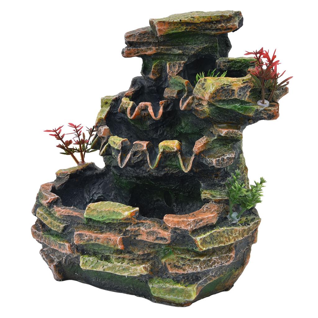 Настольный фонтан для помещений с водопадом, электрическое украшение с распылителем для домашнего офиса