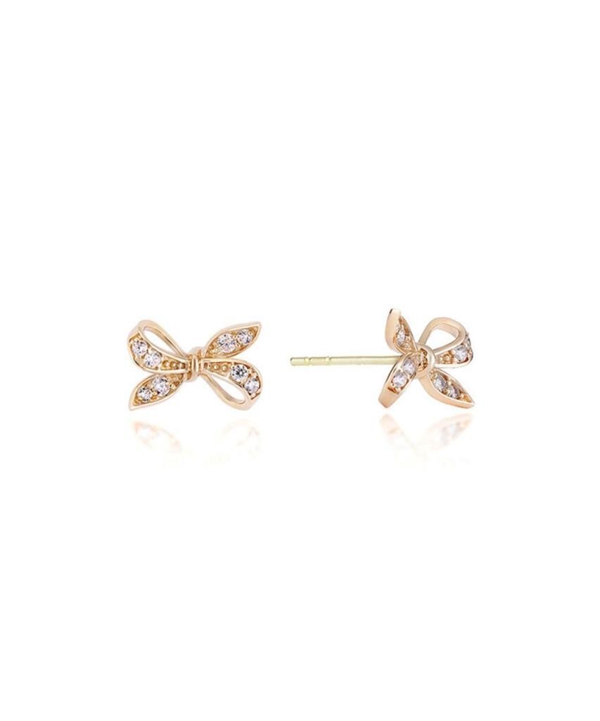 Серьги из 10-каратного золота Lloyd Dear Ribbon Cubic Lptq2005T