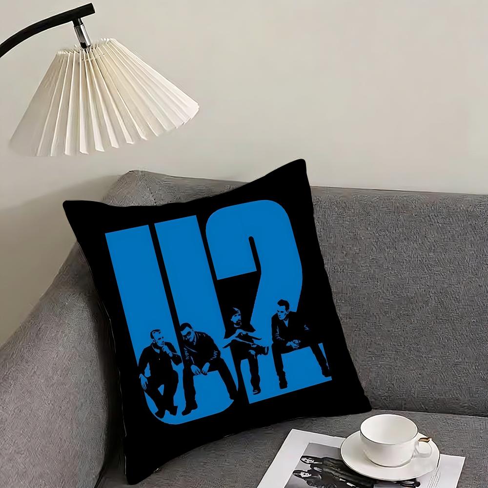 U-U2 Rockk Band Наволочка для подушки Ультрамягкая, приятная для кожи ткань Комфорт как в облаках и скрытая молния