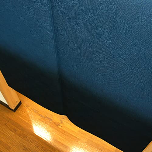 Noren Kobo Noren Curtain, Flame Retardant, Japanese Modern Design for Stores, Width 85cm x Length 150cm, Gradient Gradient, Simple, Blue, Product Numb