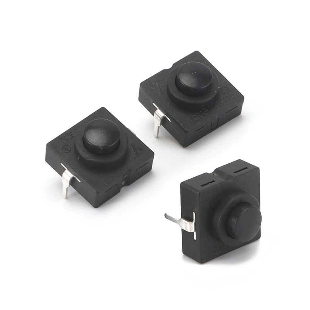 10PCS 12*12*9.4mm Flashlight Button Switch 1A 30V CB1212-112D 2Pin Ultra-Thin Middle Of The Feet Diagonal Self-Locking Switch