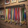 20 Hooks Medal Display Rack Sturdy Medal Hook Wall Decor Award Hanger Holder  Sports Award
