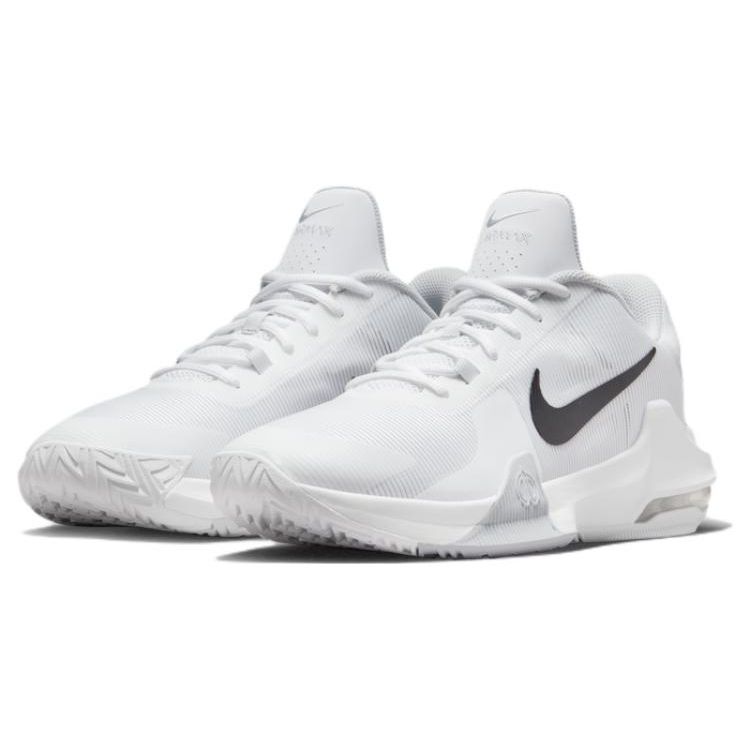 Nike Air Max Impact 4 Белые Черные Мужские Кроссовки Pure-Platinum DM1124-100