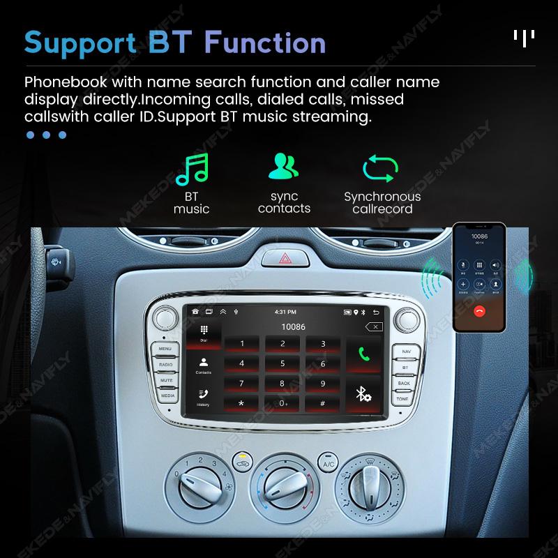 Android WIFI GPS экран для Ford Focus 2 3 4 mk2 Kuga Mondeo Fiesta Transit Connect SC MAX Автомагнитола Carplay Головное устройство
