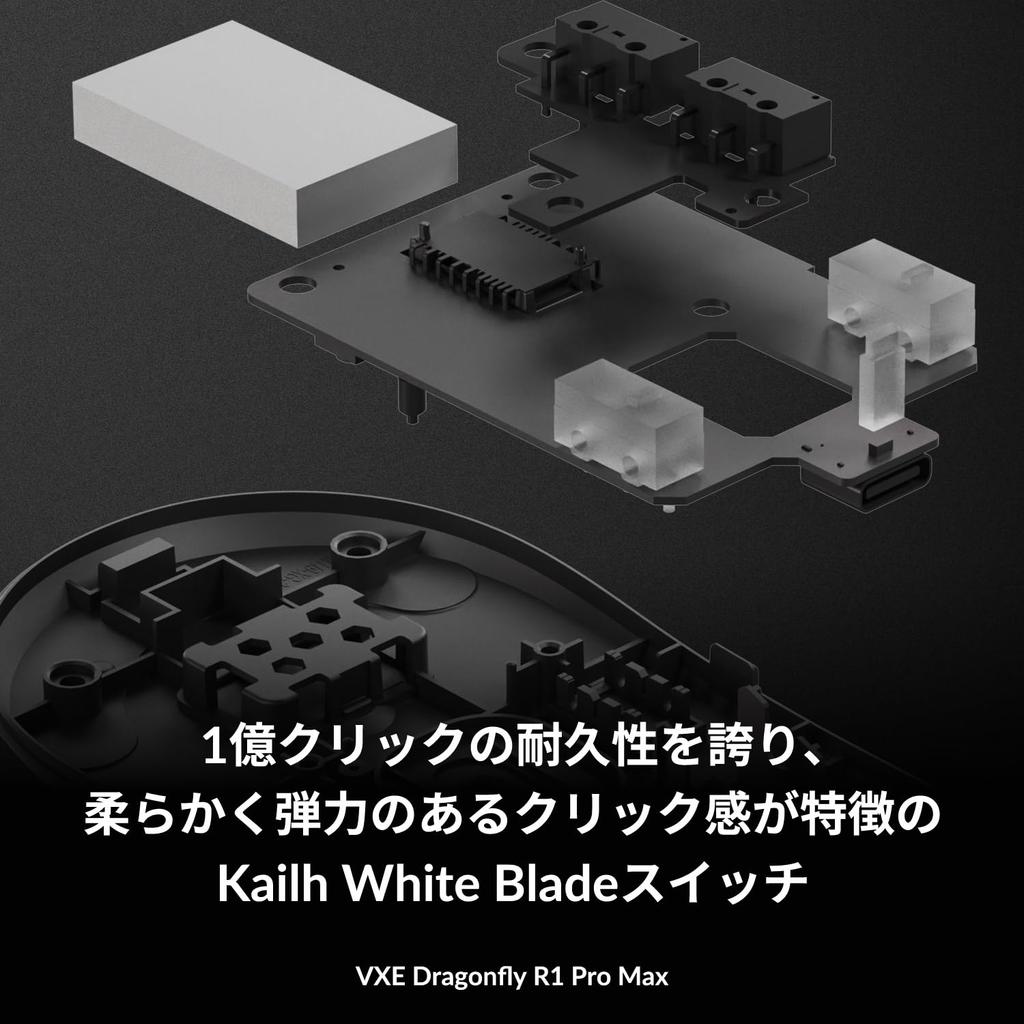 Беспроводная игровая мышь ATK VXE Dragonfly R1 PRO MAX Фиолетовая Легкая 54 г Оснащена Pixart PAW3395 До 150 часов Холодное покрытие Частота опроса 4K