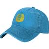Kazakhstan Emblem Washed Baseball Cap Unisex Cotton Adjustable Casual Golf Hats