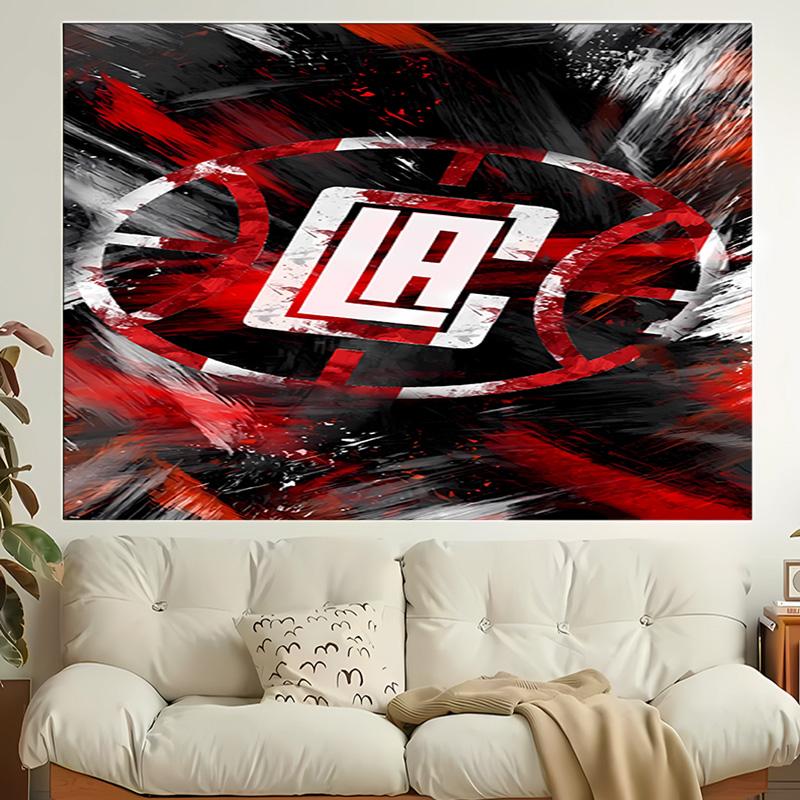 1pc Los Angeles Clippers logo Tapestry, Living Room, Bedroom, Office, Party Decor, Ideal Festive Gift