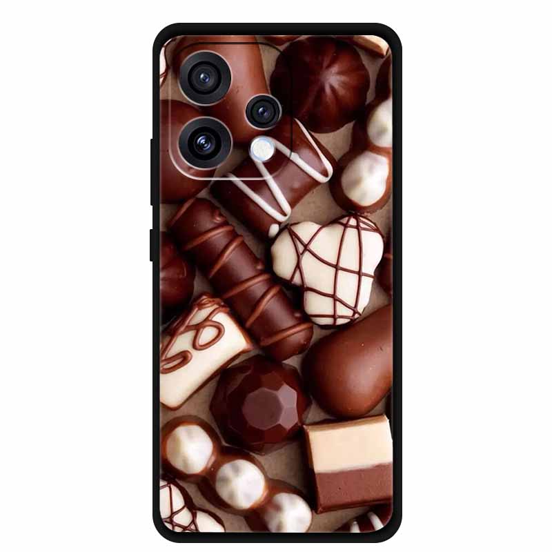 Чехол для Oppo Reno 15 15c Свежий Цветок Мягкий Силикон ТПУ Чехлы для Телефона для Reno15 Reno15C Ударопрочный Крутой Волк Животные Защитный