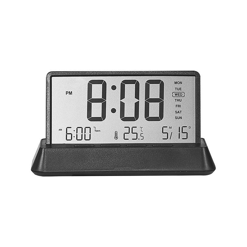 Transparent Electronic Alarm Clock With 24hour Indicator And Temperature Function For Living Room