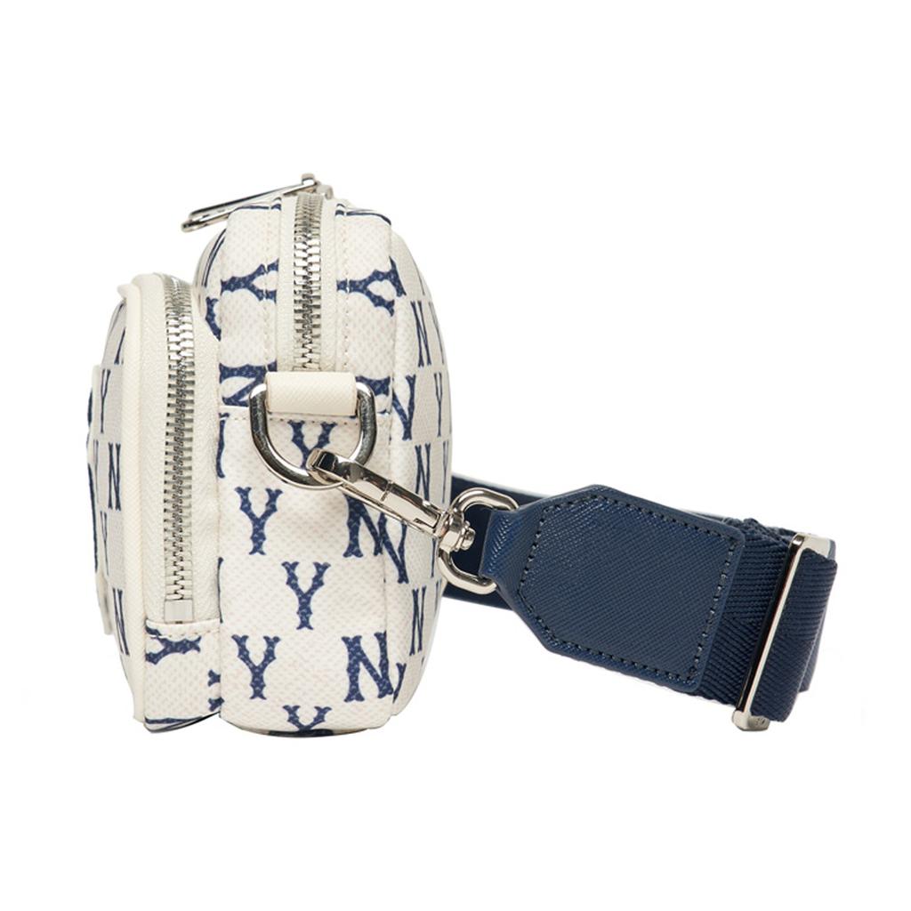 New MLB Mini NY Yankees Monogram Crossbody Bag Cream 3ACRS012N-50CRS