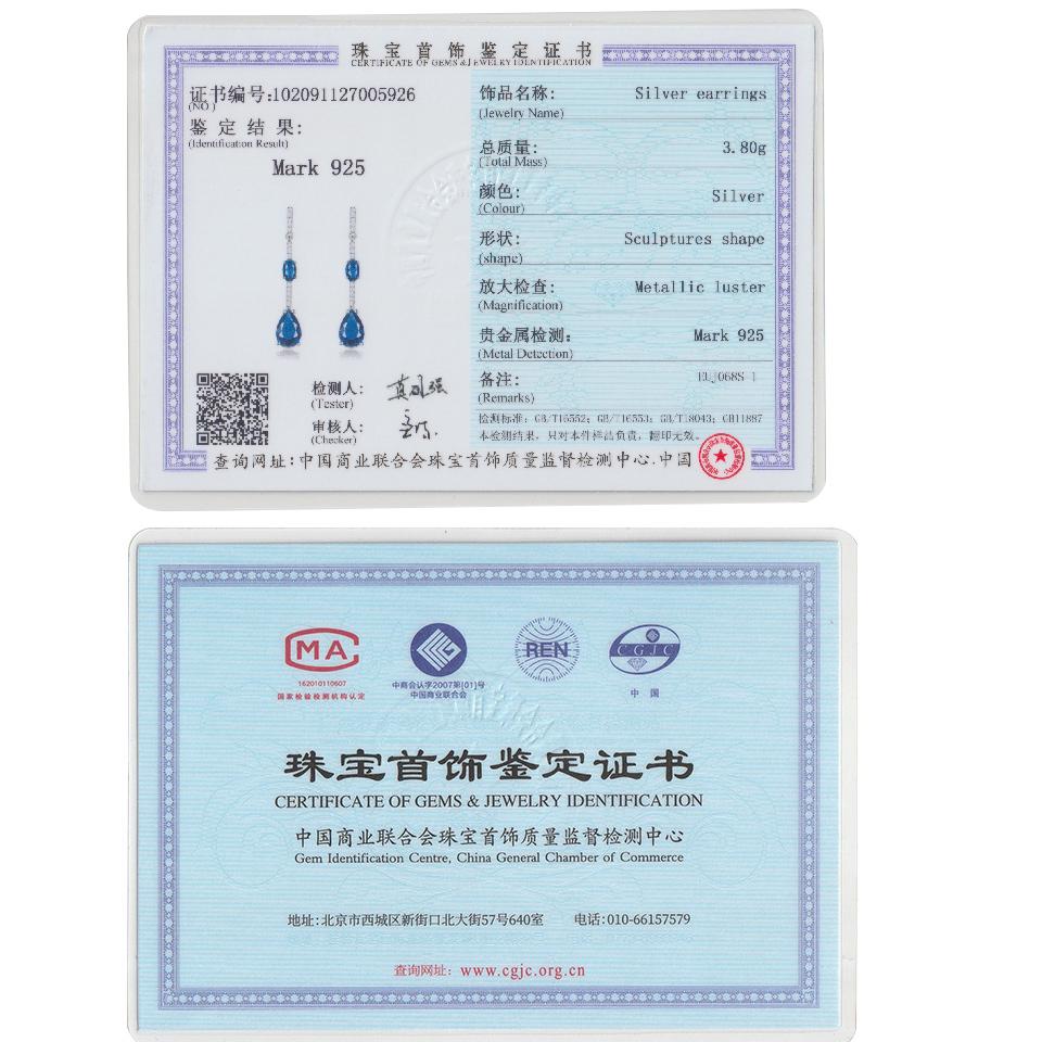 Серьги из серебра 925 пробы с синим сапфиром, серьги-подвески из стерлингового серебра, серьги в стиле бохо из серебра, подарки на день рождения, подарки для нее