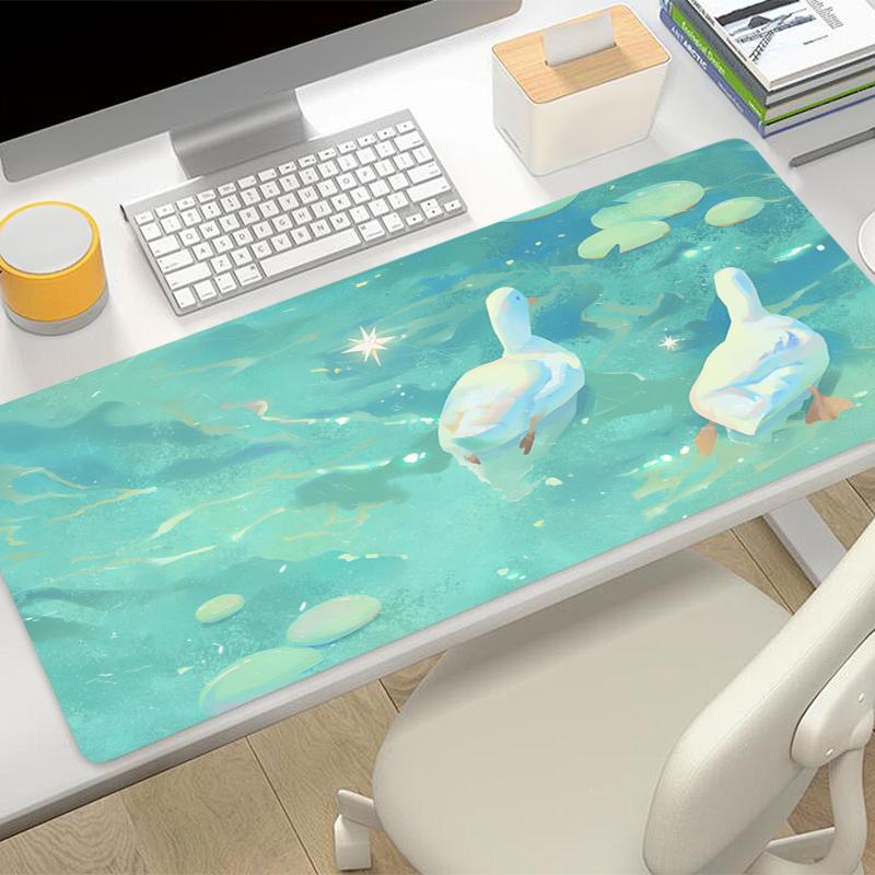 Duck Large Mousepad Computer Game Mouse Pad Gaming Accessories NonSlip Printing Deskmat Keyboard Pad PC carpet kawaii Mousep