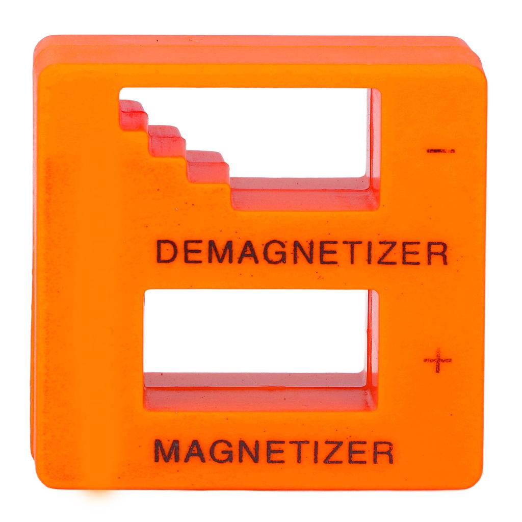 Magnetizer Demagnetizer ABS Portable Tool for Screwdriver Bit Screw Nut Tweezers Orange