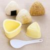 3Pcs/Set Triangular DIY Sushi Mold Press Onigiri Rice Ball Set Practical Baby Rice Molds  for Home