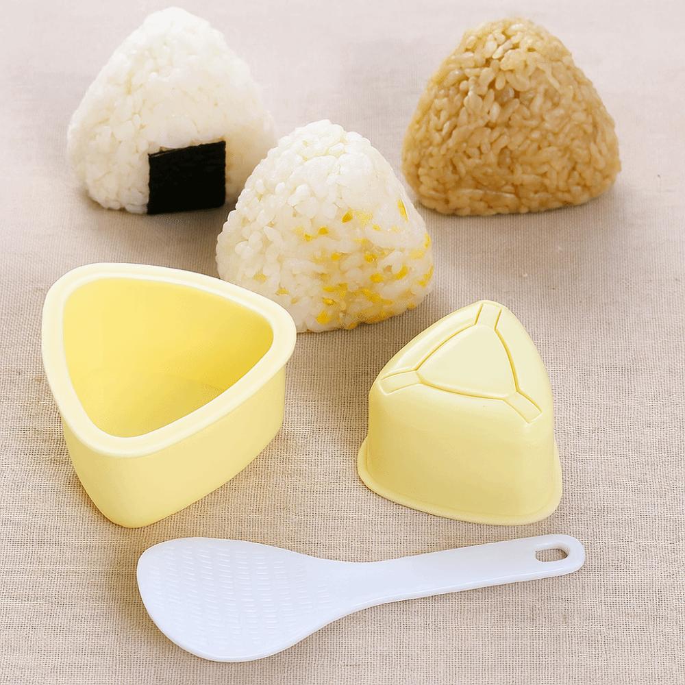 3Pcs/Set Triangular DIY Sushi Mold Press Onigiri Rice Ball Set Practical Baby Rice Molds  for Home