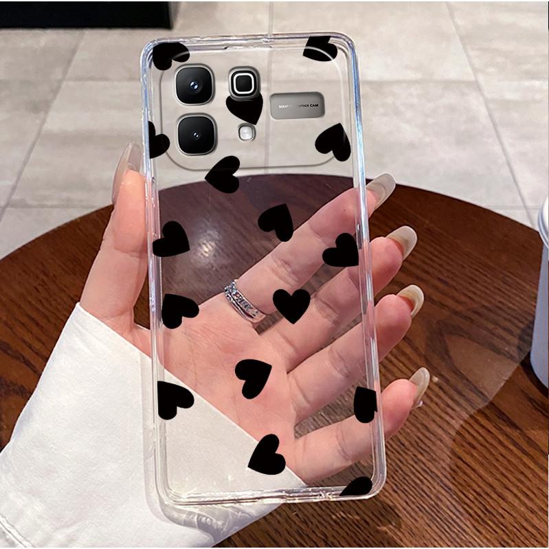Чехол для Infinix Note 60 Pro Note60 5G Чехол X6879 X6878 Роскошный Милый Любовь Кролик Смешной Прозрачный Тонкий Мягкий ТПУ Силиконовый Чехол для Телефона