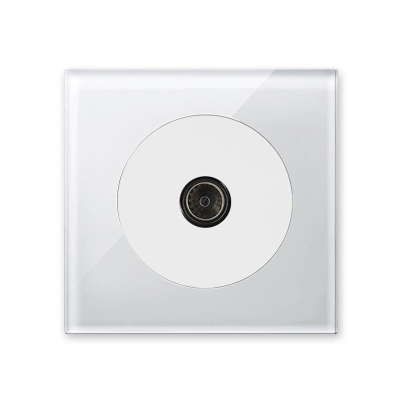 2025 LED Home Use Glass Panel Wall Light Switches Electric 220V Wall and Socket Durable  Product