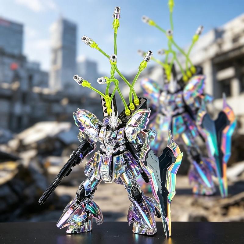 RG 1/144 Иридиевый Хромированный Сазаби Голографический Лазерный Прозрачный Gunpla Набор для Сборки Аниме Меха Экшн Фигурка Мальчик Сборная Игрушка Подарок