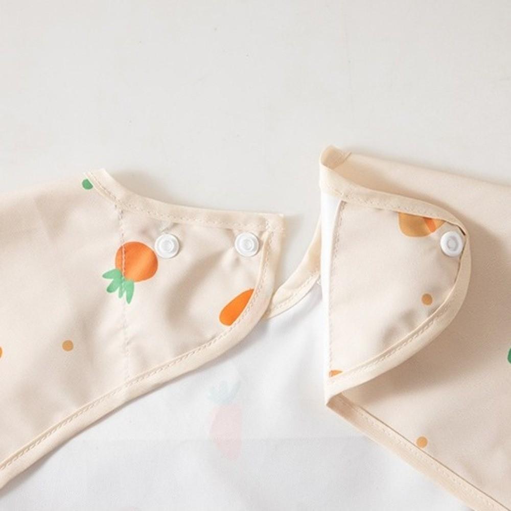 Adjustable Child Feeding Bib Soft Baby Rice Pocket Smock New Design Toddler Long Sleeve Apron Boy