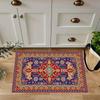 Ethnic Style Crystal Velvet Carpet Floor Mat Entry Doorway Non-slip and Dirt-resistant Foot Mats