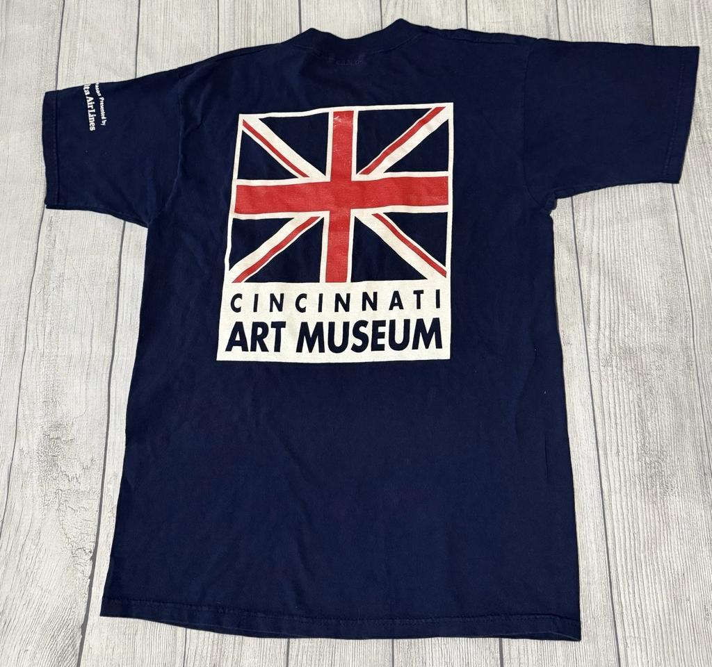 Vintage 1999 Cincinnati Art Museum The British Are Coming Graphic T Shirt Size L