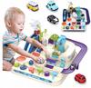 [PACZB][5] Car Track With Obstacles Parking Slide + 4 Cars U922