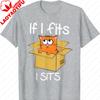 Кошки 365Если я помещаюсь, я сижу Кошачий мем Смешной кот в коробке Футболка Харадзюку Мужская одежда Мужские футболки Высококачественный хлопок Мужская футболка