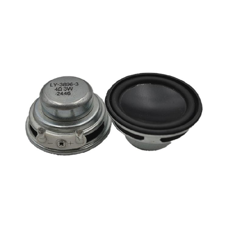 Surfaces Mountable 3W 4Ohm Circular Speaker Driver With AntiVibration Rubber Edges And Aluminum Diaphragm