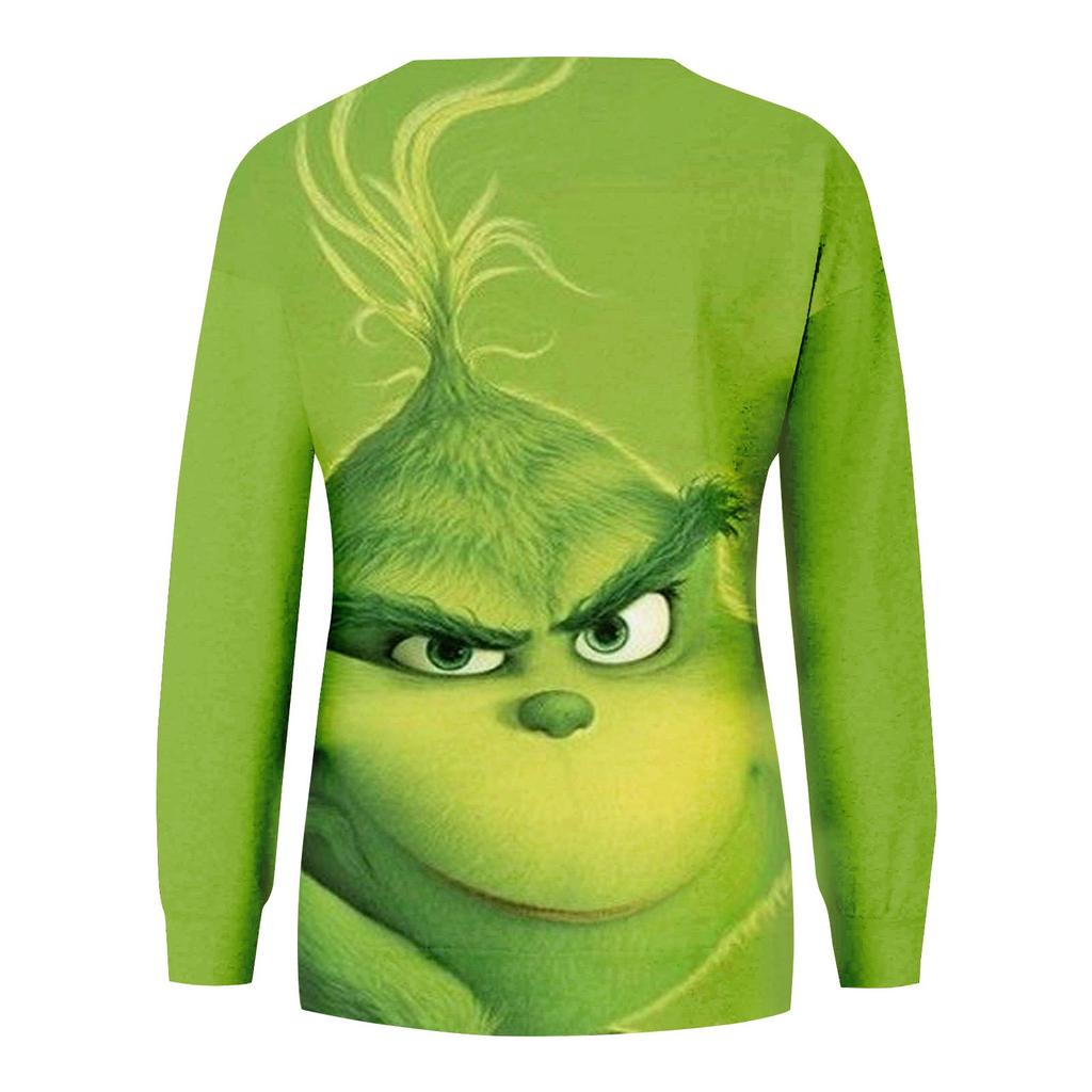 Женская повседневная толстовка с круглым вырезом, свободные мягкие пуловеры с длинными рукавами и принтом, топы