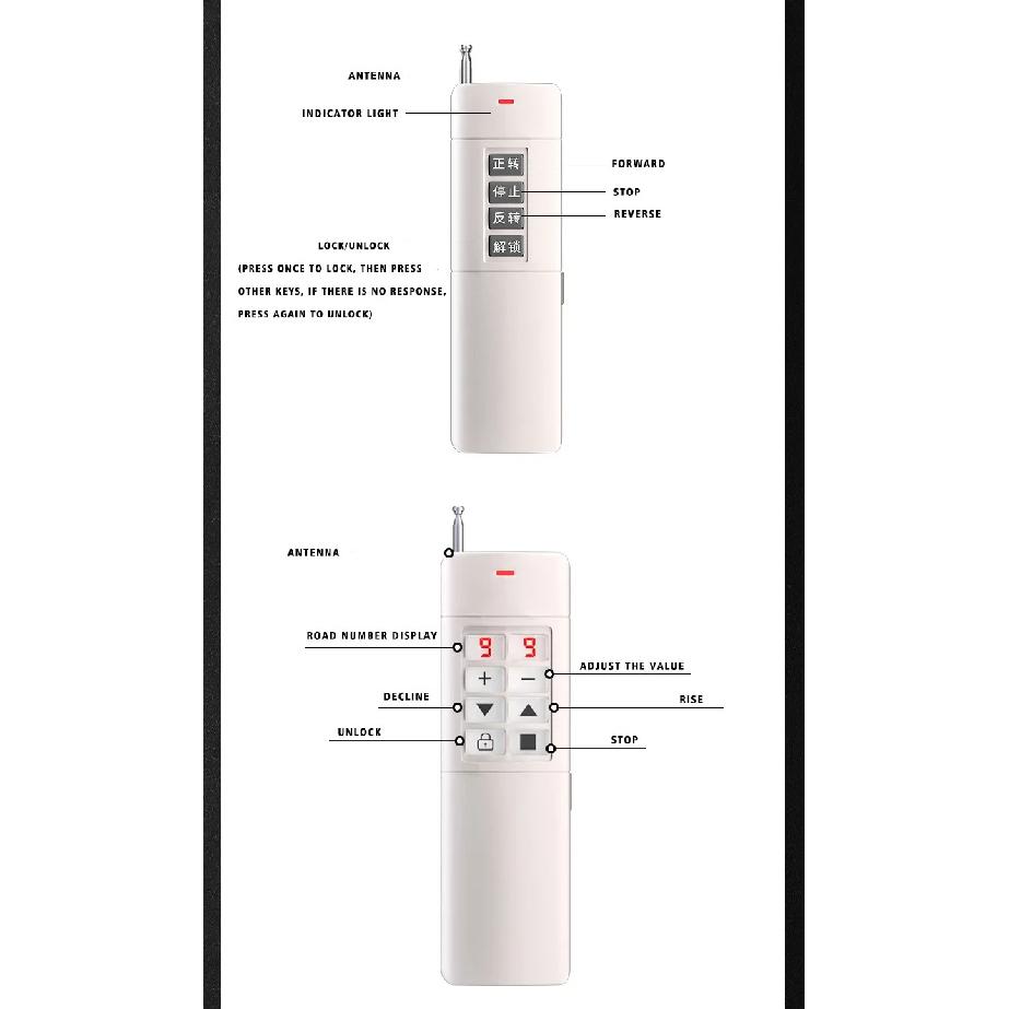 Electric wireless remote control limit industry, industrial lifting remote control motor forward and reverse remote control swit