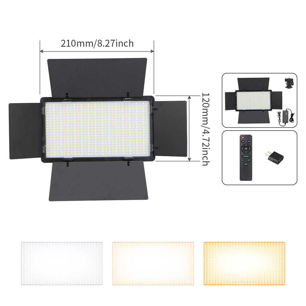 40W Led Video Light Panel 3300K-5600K EU Plug Photography Studio Lighting For Photo Video Shooting Youtube Camera Fill Lamp