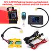 12V 5KW Black 6-button LCD Switch For Air Parking Heater Controller Board Main Board Remote Contro Connecting Harness