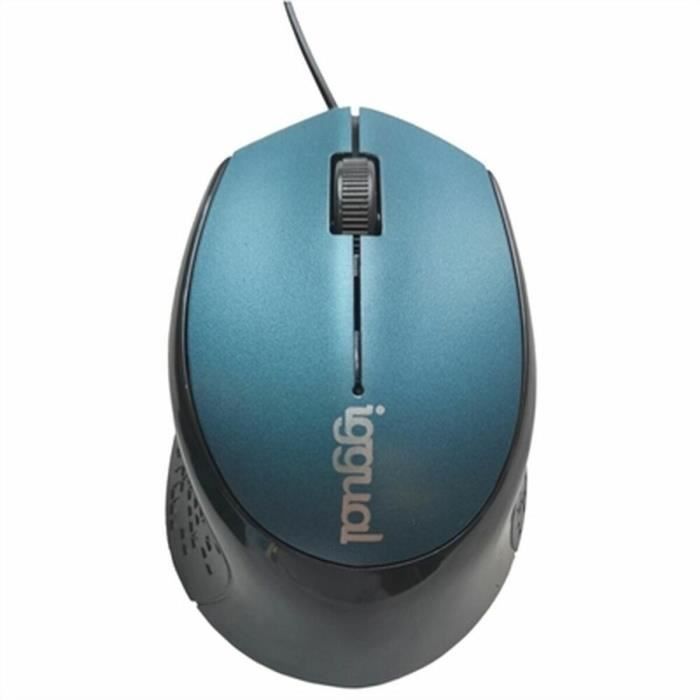 Souris Iggual COM-ERGONOMIC-R 800 Dpi Bleu