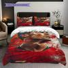 Cristiano Ronaldos Passion Field Three-piece set (1 * duvet cover + 2 * pillowcase, without core) 2D Flat Bedding set Duvet cover and pillowcase