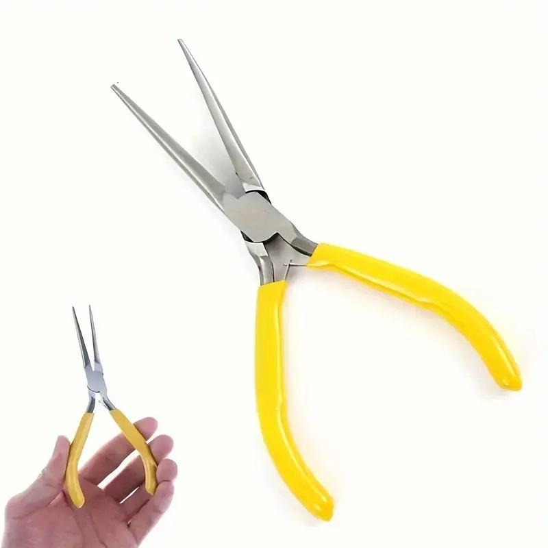 4.5-inch red needle mouth pliers, mini jewelry pliers, nail pliers, DIY handmade model pliers, tools