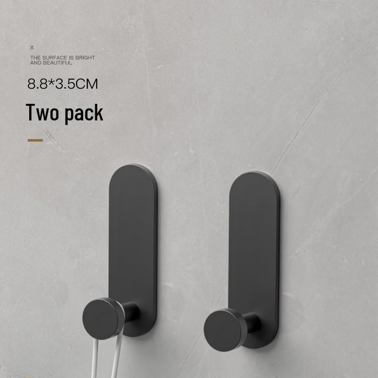 Крючок для полотенец на клейкой основе серого цвета - прочный, не требующий проколов настенный крючок для ванной комнаты и прихожей