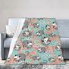 Opossum Screm Blanket Soft Warm Flannel Throw Blanket Plush for Bed Living Room Picnic Travel Home Sofa