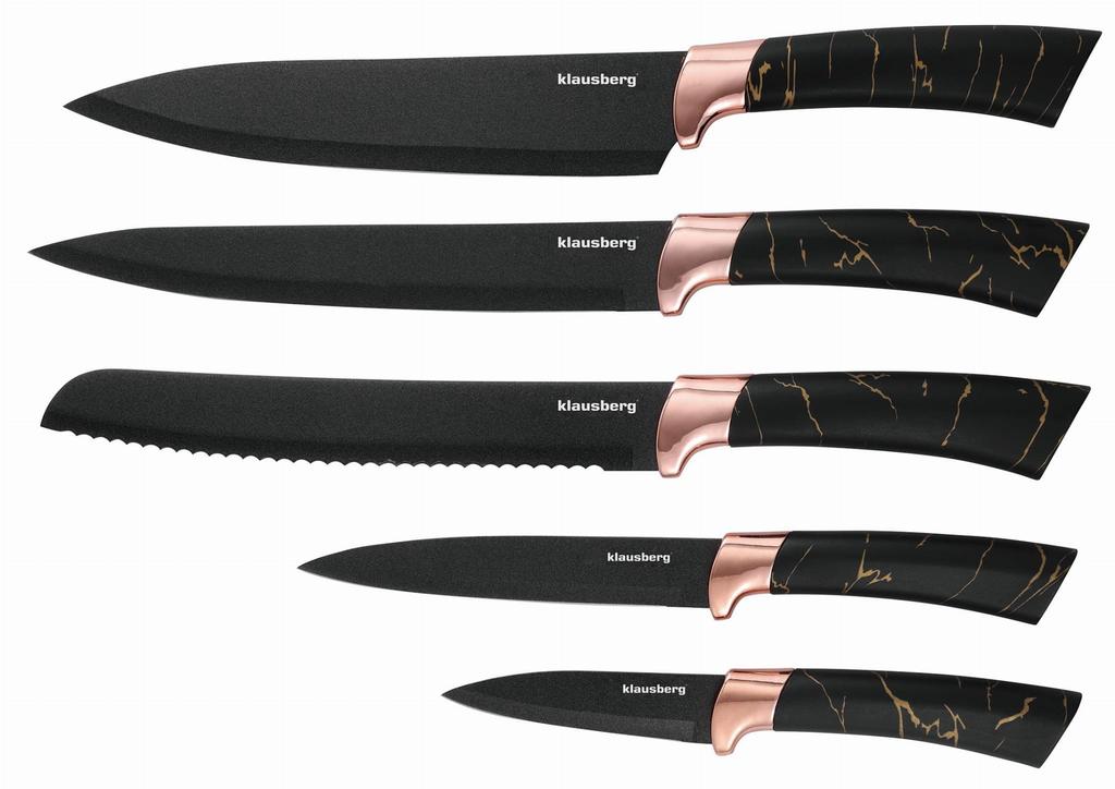 Set of kitchen knives in a block of 5 pieces KLAUSBERG KB-7768