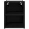 Wall Mounted Cabinet in Black Oak Look 30 x 29.5 x 40 cm